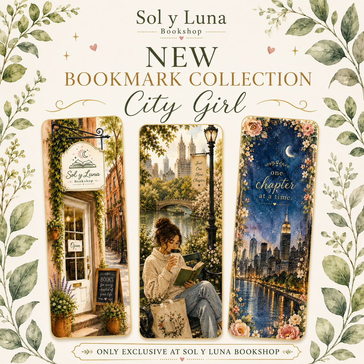 City Girl Summer Bookmark Collection