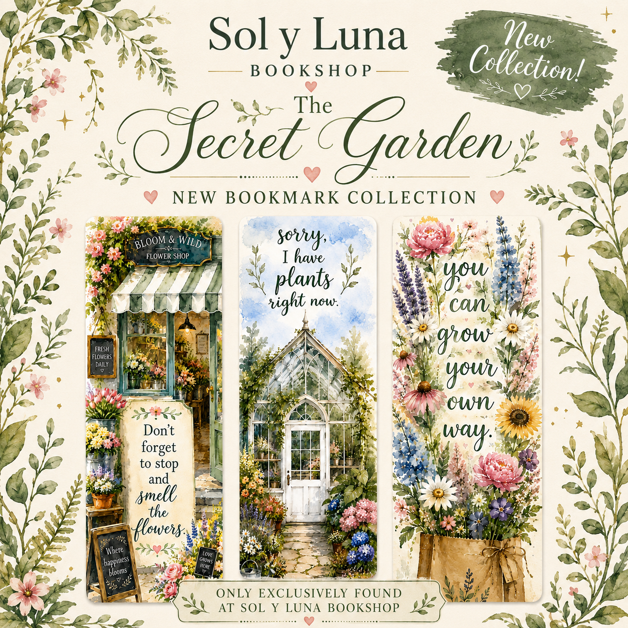 Secret Garden Summer Bookmark Collection